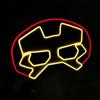 Transfronterizo Nueva Máscara de Fieltro Luminosa LED Personaje Marvel Capitán América Máscara Halloween Fiesta de Pascua