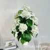Dongguan Yixin Venda Quente Transfronteiriça Vaso de Flor de Hortênsia Artificial Planta, Peças Padrão para Montagem e Desmontagem, Plantas Artificiais Verdes, Fabricante de Origem