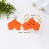 Set de 2 Piezas de Pulsera y Anillo de Flor Tridimensional con Goteo de Aceite Naranja, Moderno y Único Estilo Europeo y Americano para Mujeres, Nuevo Modelo de Verano