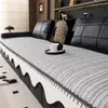 Almofada de Sofá de Chenille Antiderrapante Universal para Todas as Estações Simples Moderna Alta Qualidade Novo Estilo Capa de Almofada de Assento Tecido Resistente a Arranhões de Gato