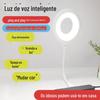 Luz Noturna Inteligente USB com Voz, Spot Chinês e Inglês, Controlada por Voz, Dormitório, Casa, Estudo, Cabeceira, Linguagem, LED, Pequena Lâmpada de Mesa