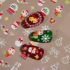 Redanco5D Embutido Popular Adesivos para Nail Art Série de Natal Ursinho Fofo Adesivos 3D para Unhas Dr1306