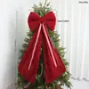 Decoración Navideña Transfronteriza con Lazo Grande Cinta Decoraciones para Árbol de Navidad Arreglo de Escena Navideña Venta al por Mayor