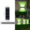Lâmpada de parede solar lâmpada de jardim ao ar livre lâmpada de paisagem à prova d'água villa lâmpada de arruela de parede de jardim lâmpada de atmosfera de superfície de parede ao ar livre