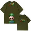 Camiseta de Manga Corta de Algodón Puro para Hombre y Mujer, Verano, Marca de Moda, Tops Sueltos de Media Manga Off-Shoulder