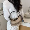 Moda de Verano 2026 Bolso Cubo Rayado Versátil de Moda de Gama Alta Bolso de Hombro Bolso de Mano Simple Bolso Cruzado para Mujer
