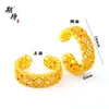 Anillos Dorados Estilo Antiguo al por Mayor con un Toque de Nicho de Alta Gama, Deslumbrantes Incrustados de Diamantes, Lujo Ligero, Versátil, Anillo Mariposa Abierto Ajustable