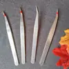 G166 Pinça de Ponta Curva Feita à Mão DIY Pinças para Dedo de Aço Inoxidável 15cm Gancho Curvo Clipe Ferramenta de Reparo Um Yuan por Item