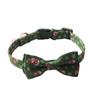 Aminger Suministros para Mascotas Nuevo Copo de Nieve Navideño Muñeco de Nieve Collar para Perro Hebilla de Plástico Roja y Verde Collar para Mascotas