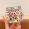 Diademas de Colores para Mujer, Estilo Coreano Negro, Bandas de Goma Desechables Engrosadas, Accesorios para el Cabello, Anillos para el Cabello que No Dañan el Cabello