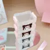 Caja de Almacenamiento de Cinta para Manualidades de Tres Capas Caja de Joyería Estilo Ins Portátil Estudiante Femenina Transparente Mini Caja de Almacenamiento de Escritorio
