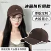 Boné de Baseball com Bordado de Raposa Pequena Estilo Reba, Faz o Rosto Parecer Menor, Novo Modelo 2025, Boné Feminino para Circunferência da Cabeça Grande