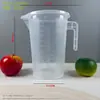 Taza medidora de plástico de gran capacidad cuidadosamente seleccionada con tapa y escala, herramienta de prueba específica de laboratorio resistente al calor de grado alimenticio