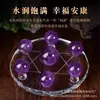 Jinhan Platinum Wholesale Bola de Cristal Natural Siete Estrellas Conjunto Adornos Flor Wangtao Matrimonio Feng Shui Adornos