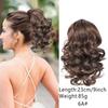 Peluca de coleta corta con cordón para mujer estilo europeo y americano, coleta rizada romana realista natural con clip de garra, modelo nuevo