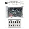 Hebilla híbrida 120 piezas hebilla de coche clip decorativo mixto para coche panel de moldura interior panel de puerta clavo de plástico tornillo