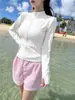 Traje de Baño de Cuatro Piezas Dividido Estilo Nuevo 2026 para Mujer, Oculta el Vientre y Adelgaza, Adecuado para Playa, Vacaciones y Aguas Termales, Tallas Grandes [Dropshipping]