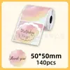 Papel de etiqueta térmica con degradado de color transfronterizo para PhomemoM110, papel térmico de cuatro pruebas Makelife.