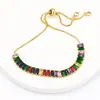 P20 marca de moda pulsera pulsera romántico dulce colorido circonita moda europea y americana color diamante estilo étnico