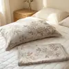 Toallas de Almohada de Algodón y Lino Tejido del Patrimonio Cultural Inmaterial, Juego de Dos