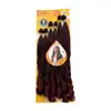 Fabricante directo fibra de alta temperatura cabello rizado francés 355g 18/20/ 22 pulgadas multicolor peluca de fibra sintética postizo