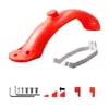 Adecuado para Accesorios de Guardabarros Trasero para Patinete Eléctrico 1S Pro M365 Juego de Tapa de Silicona y Soporte para Luz Trasera