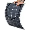 Panel solar semi-flexible Sunpower de 50W al por mayor de fábrica para RV y yates flexibles