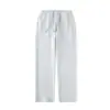 Calça de Moletom Masculina de Outono 400G Algodão Penteado Calça Esportiva Luxo Leve Reta Casual Cor Sólida Versátil Funcional
