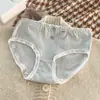 Roupa íntima 100% algodão feminina para meninas, cintura média, confortável e respirável, adequada para adolescentes, estudantes do ensino fundamental II e tamanhos grandes