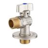 Válvula angular de 4 puntos para agua caliente y fría, de acero inoxidable, para calentador de agua de inodoro, válvula de bola de gran caudal, válvula triangular de paso recto, interruptor