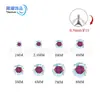 Aretes de Aleación de Titanio F136 con Circonita Redonda de Cuatro Garras, Clavos para Cartílago de Oreja, Clavos para Nariz, Clavos para Labio, Joyería para Perforación Corporal con Rosca Interna, Accesorios para Oreja