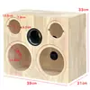 Modificación de Audio para Coche Altavoz Caja de Madera Maciza para Uso en Casa 4 pulgadas 5 pulgadas 6.5 pulgadas 8 pulgadas Caja Vacía Caja de Altavoz de Laberinto de Dos Vías