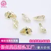 Atacado de fábrica Moxan Moissanite amarelo claro em forma de pera diamante Moxan amarelo claro pedra nua DIY gema Wuzhou em estoque