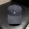 Gorra de Béisbol Bordada con Letras Sencillas Estilo Coreano para Mujer, Versátil, Adelgazante del Rostro, Parte Superior Suave, Sombrero de Protección Solar para Salidas de Primavera