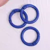 Cierre de Resorte Pintado Color Caramelo Herrajes para Maletas Cierre Abierto de Resorte Accesorios para Joyería Anillo para Tarjeta de Metal Anillo para Libro Llavero