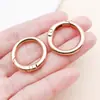 Anillo de Apertura de Resorte de 20-35 mm, Llavero de Anillo de Resorte Universal Redondo, Accesorios para Joyería DIY al por Mayor