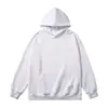 Sudadera con capucha de peso pesado de seda de leche de 300 g con texto y logotipo impresos, color liso, ropa de trabajo de otoño e invierno, uniforme de grupo, manga larga