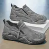 Zapatos de lona para hombre, zapatos transpirables de tela del viejo Pekín para primavera, slip-on para conducir, zapatos deportivos casuales de moda para hombre, zapatos para estudiantes