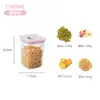 Cocina Transparente Almacenamiento Giratorio Sellado Tarro Grado Alimenticio Acero Inoxidable 304 Filtro para Cold Brew Yogurt Caja de Almacenamiento