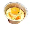 Forma de alumínio para tarte de ovo, copo de alumínio, redondo, descartável, tigela doméstica, bolo, pudim, base de papel para assar, forma de alumínio para tarte de ovo, papel de alumínio para tarte de ovo