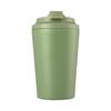 Taza de Café de 12 oz Acero Inoxidable 304 Doble Pared Aislada con Escala, Tapa Antiderrames y Base Antideslizante, Taza para Bebidas Calientes y Frías