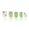 24 Piezas de Uñas Cortas Vitality Peach Usables, Piezas de Uñas Dulces y Lindas, Uñas Air Soft Sin Arrugas Calcomanías para Uñas