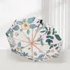 Sombrilla de titanio plateado de doble capa para mujer, protección UV, doble uso para sol y lluvia, paraguas reforzado resistente al viento y la lluvia, sombrilla de color sólido