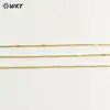 Wt-Jfn42 Cadena Texturizada Latón Chapado en Oro de 18K Cadena de Extensión de 18+2 Colgante DIY Cadena Semi-Terminada