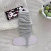 Calcetines finos de verano sin pies para mujer, calcetines transpirables de malla hueca para pantorrilla, calentadores de pierna de media pierna estilo JK ballet empalmados