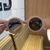 Novos Óculos de Sol de Silicone Estilo Coreano para Crianças Armação Redonda Simples Armação Fosca Óculos de Sol Polarizados Fofos Cor Macaron para Bebê