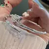 Pulsera Nueva de Bambú y Loto 2025 para Mujer, Nueva Pulsera Plateada Estilo Chino, Joyería Simple y de Alta Gama que Simboliza Paz y Herencia