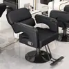 Cadeira de cabeleireiro reclinável especial para salões de beleza, cadeira de corte de cabelo ajustável e giratória para barbearias, usada para barbear, cuidados faciais, permanente e coloração de cabelo