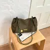 Bolso bandolera retro color Maillard de gran capacidad para mujer, súper popular, versátil, bolso de hombro, moda, para el trabajo, bolso cruzado