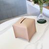 Suministro Exclusivo Transfronterizo de Caja de Pañuelos Grande de Cuero para Sala de Estar, Portapañuelos Doméstico, Caja de Pañuelos para Servilletas, Almacenamiento Minimalista Moderno